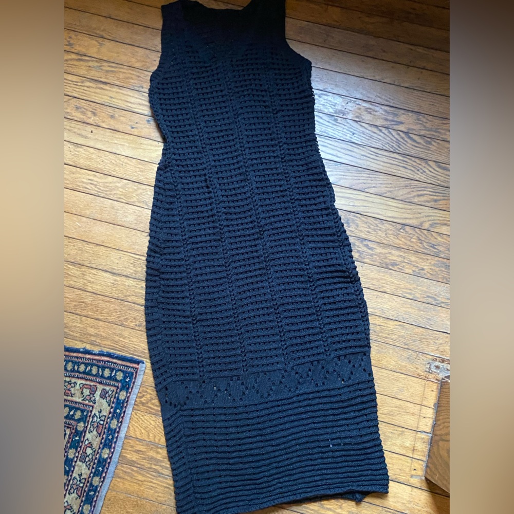 Black Knit swimsuit cover